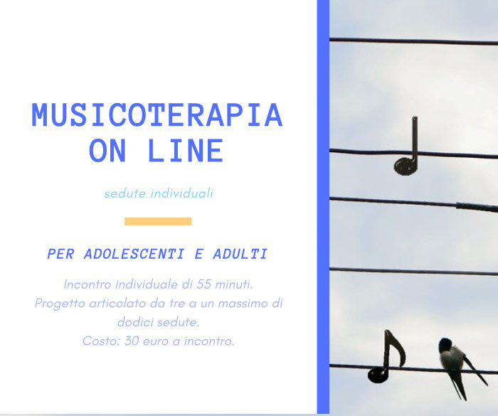 Novità! Musicoterapia on line