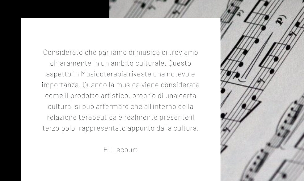 Elemento culturale in Musicoterapia