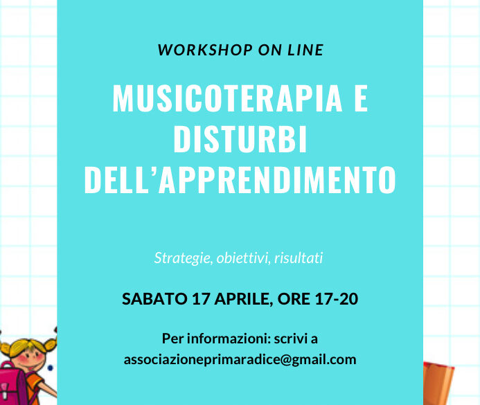 Nuova edizione del workshop Musicoterapia e DSA