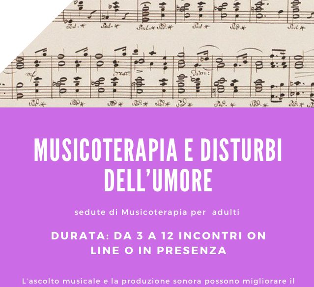 Musicoterapia e disturbi dell’umore