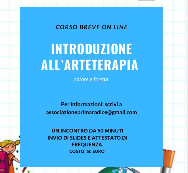 Corso Introduzione all’arteterapia