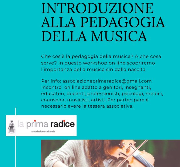 Workshop on line sulla pedagogia musicale